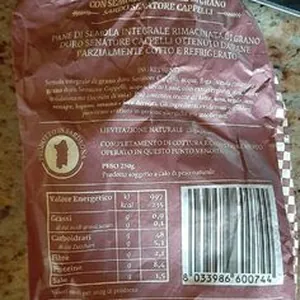 Pane con grano sardo senatore cappelli