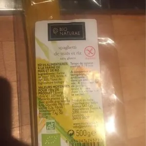 Spaghetti mais et riz