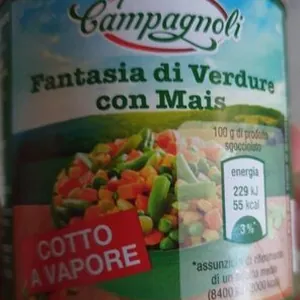 Fantasia di verdure con mais