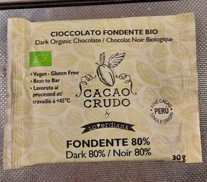 Cacao crudo  fondente 80%