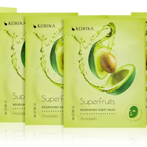 KORIKA SuperFruits ansiktsmask till reducerat pris med närande effekt Avokado 5× 25 g