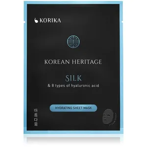 KORIKA Koreansk Heritage Silk & 8 Types Hyaluronic Acid Moisturizing Sheet Face Mask 25g