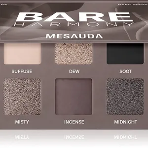 Mesauda Milano Bare Harmony Eyeshadow Palett Färg 202 Deep Smoky 6x1 g