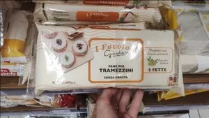 Pane per tramezzini senza crosta