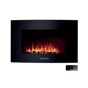 Väggmonterad eldstad