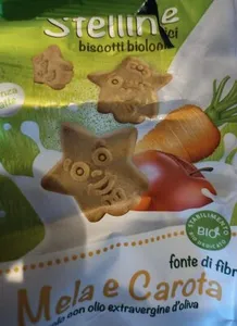 Stelline biscotti biologici Mela e Carota