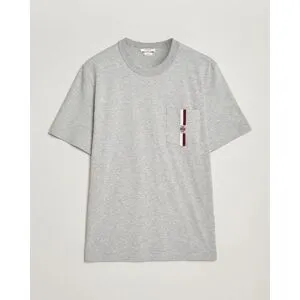 Jacob Cohën Cotton Stripe Logo Pocket T-Shirt Light Grey