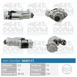 Startmotor MEAT & DORIA 5035117