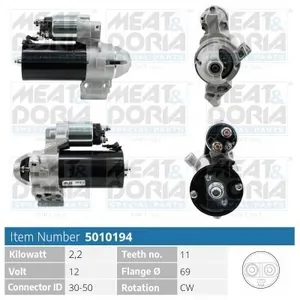 Startmotor MEAT & DORIA 5010194