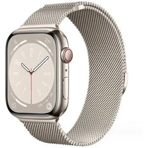 Hot 2025 Hett 2025 Milanese loop-armband för Apple Watch-armband iwatch Series 9 3 6 5 SE 7 8 Ultra 2 stjärnljus stjärnljus