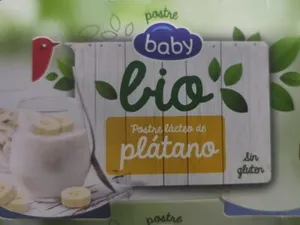 Postre lácteo de platano