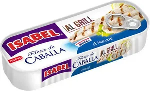 Filetes de caballa al natural al grill