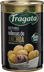 Aceitunas manzanilla rellenas de anchoa