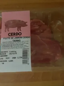 Filete de jamón de cerdo