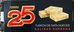 Turron de nata nueces