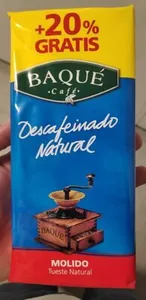 Baque café Descafeinado natural