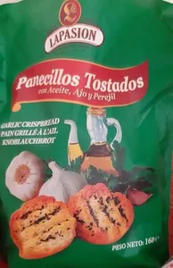 Panecillos tostados con aceite, ajo y perejil
