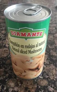Champiñones en rodajas al natural