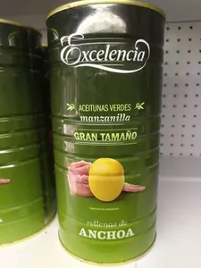 Aceitunas verdes manzanilla rellenas de anchoa