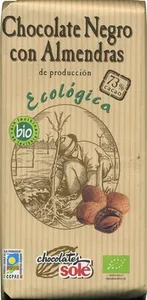 Chocolate negro con almendras ecológico