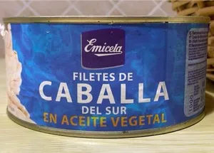 Filetes de caballa del sur en aceite vegetal