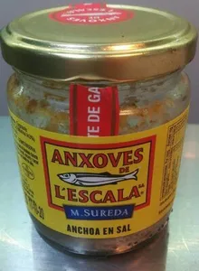 Anxoves de l'Escala en sal