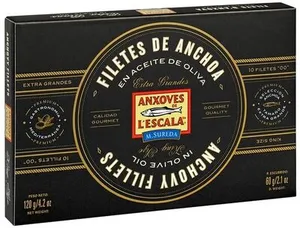 Filetes de anchoas 120 g lata