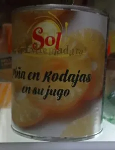 Piña en siñu jugo