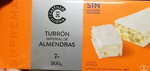 Turrón imperial de almendras