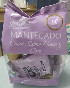 Mantecado Cacao, Sabor Limón y Coco