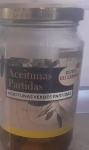 Aceitunas partidas