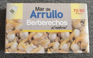Berberechos al natural