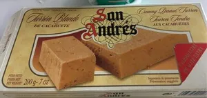 Touron tendre aux cacahuètes