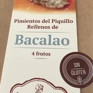 Pimientos del piquillo rellenos de Bacalao