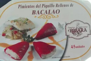 Pimientos del piquillo rellenos de bacalao