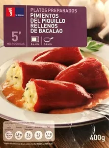 Pimientos del piquillo rellenos de bacalao