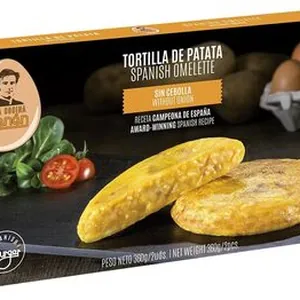 Tortilla de patata sin cebolla