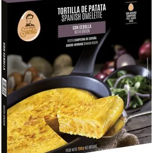 Tortilla de patata con cebolla