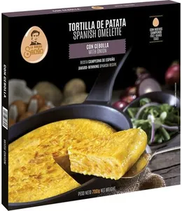 Tortilla de patata con cebolla