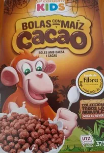 Bolas con y maíz cacao