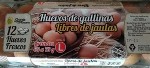 Huevos de gallinas libres de jaulas