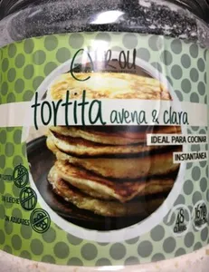 Tortita de avena y clara