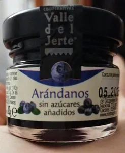 Mermelada de arándanos sin azúcares añadidos