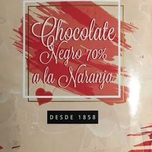 Chocolate negro 70% a la naranja