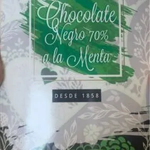 Chocolate negro con menta