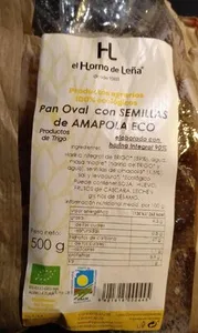 Pan oval con semillas de amapola eco