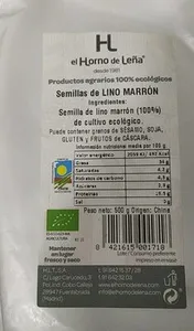 Semillas de lino marrón