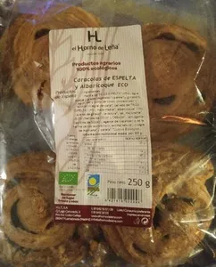 Caracolas de espelta y albaricoque