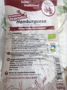 Hamburguesa cinco verduras