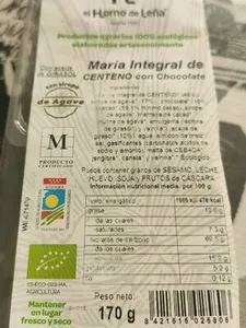 María integral de centeno con chocolate